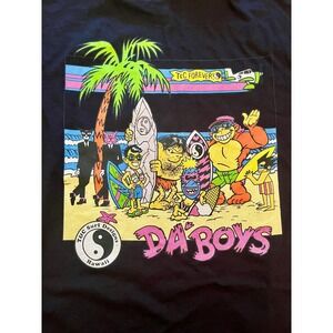 T&C Surf Designs Da Boys Hawaii Shirt 5XL Black Yin Yang Hawaii Graphic Big Tall